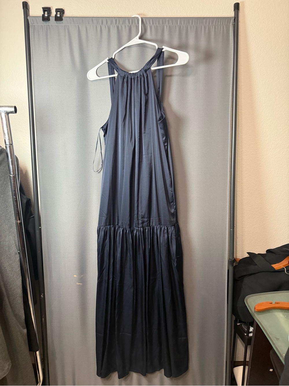 Banana Republic Navy Halter Maxi Dress